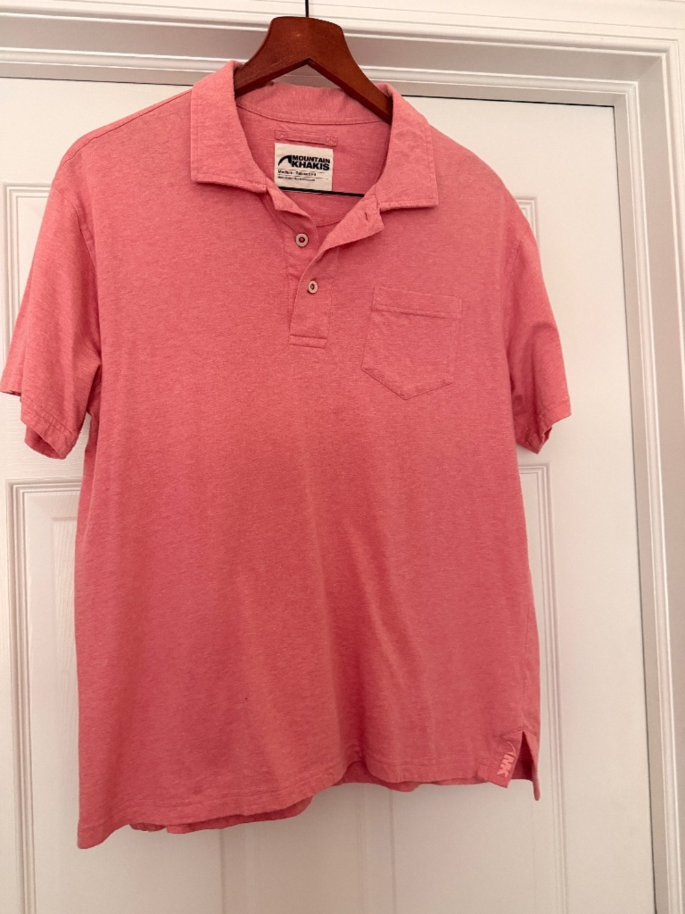 Mountain Khakis Polo Salmon, Shirt Jackson Hole Wyoming Medium Casual
